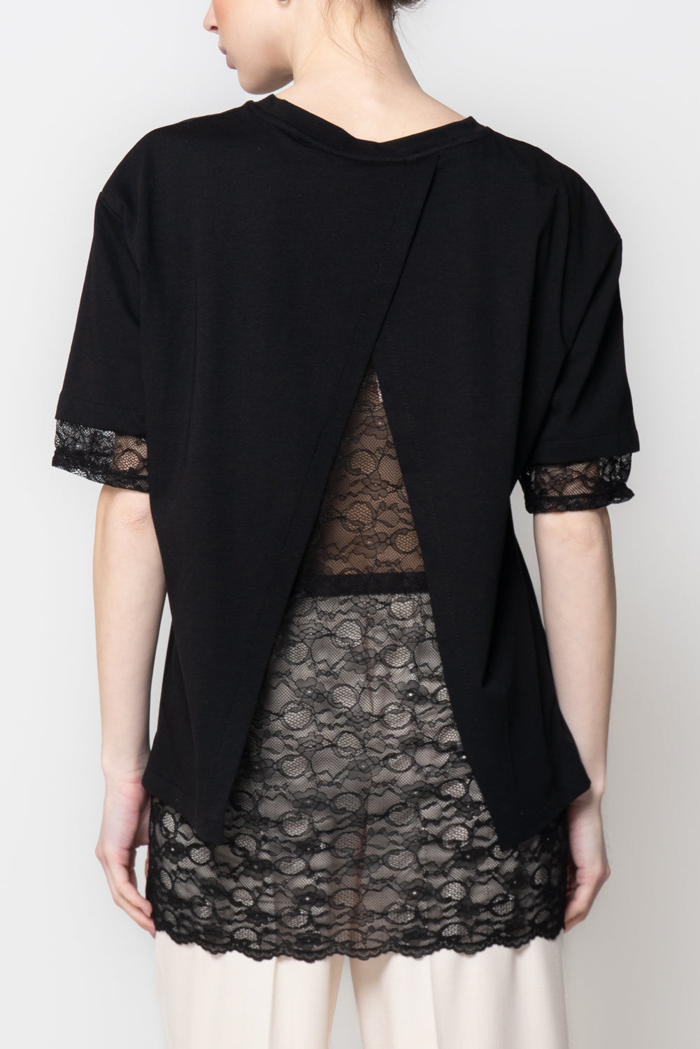 T- Shirt con Pizzo