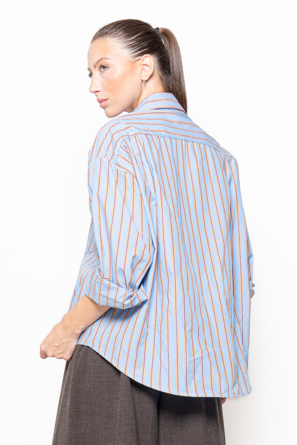 Camicia a righe oversize