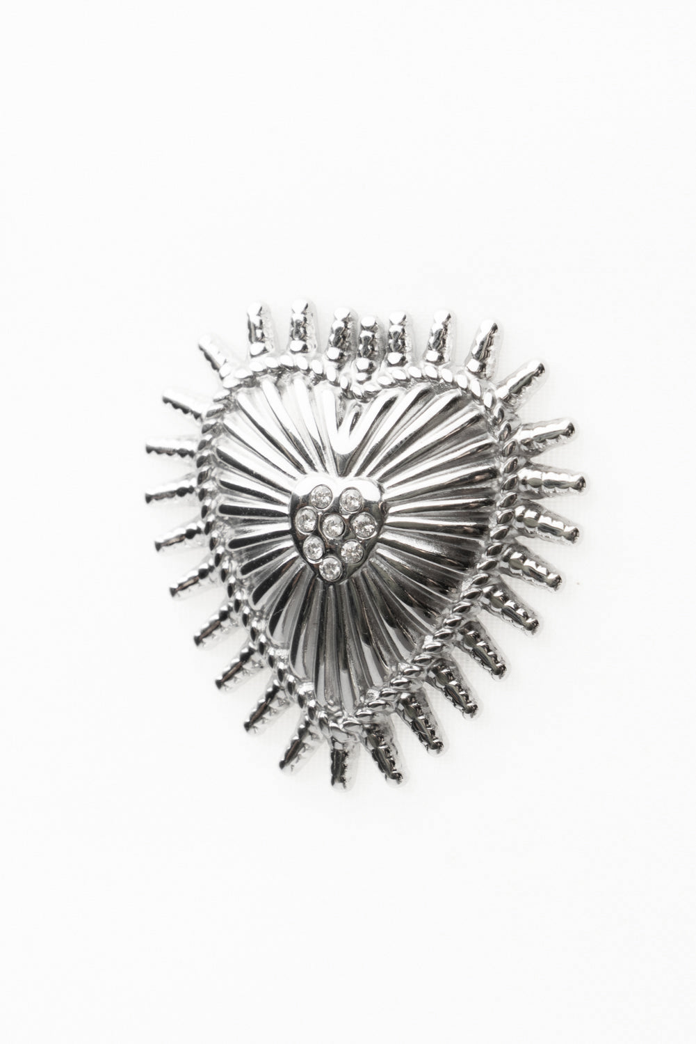 Orecchini a cuore con strass