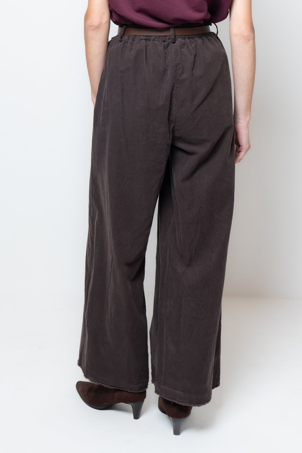 Pantalone palazzo in velluto