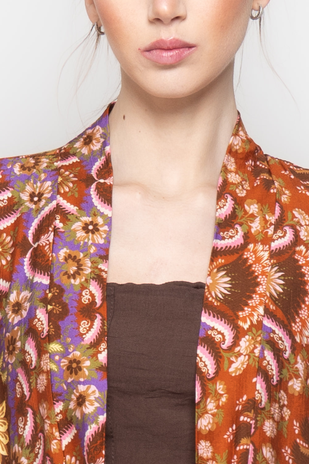 Kimono foderato fantasia