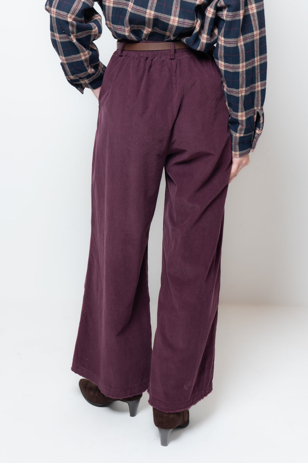 Pantalone palazzo in velluto