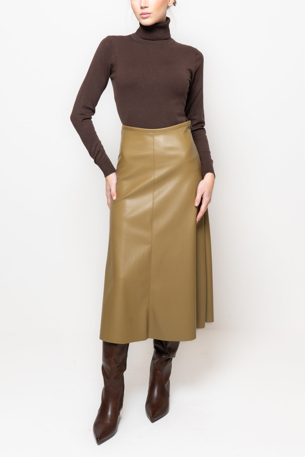 Lunguette a trapezio in ecopelle