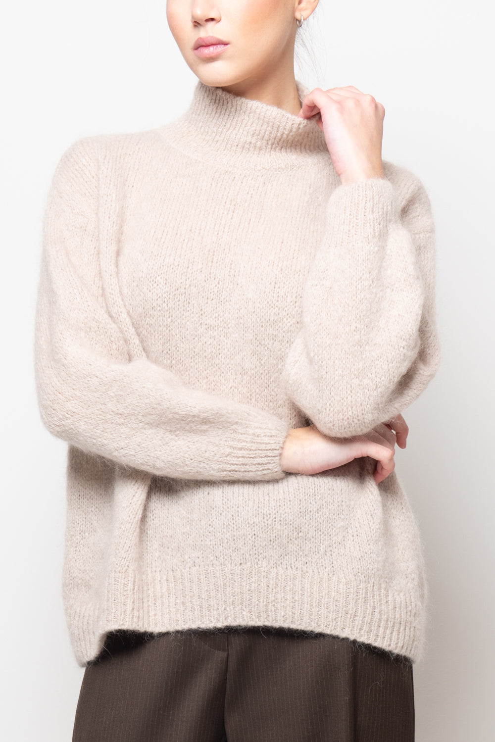 Maglia collo a cratere