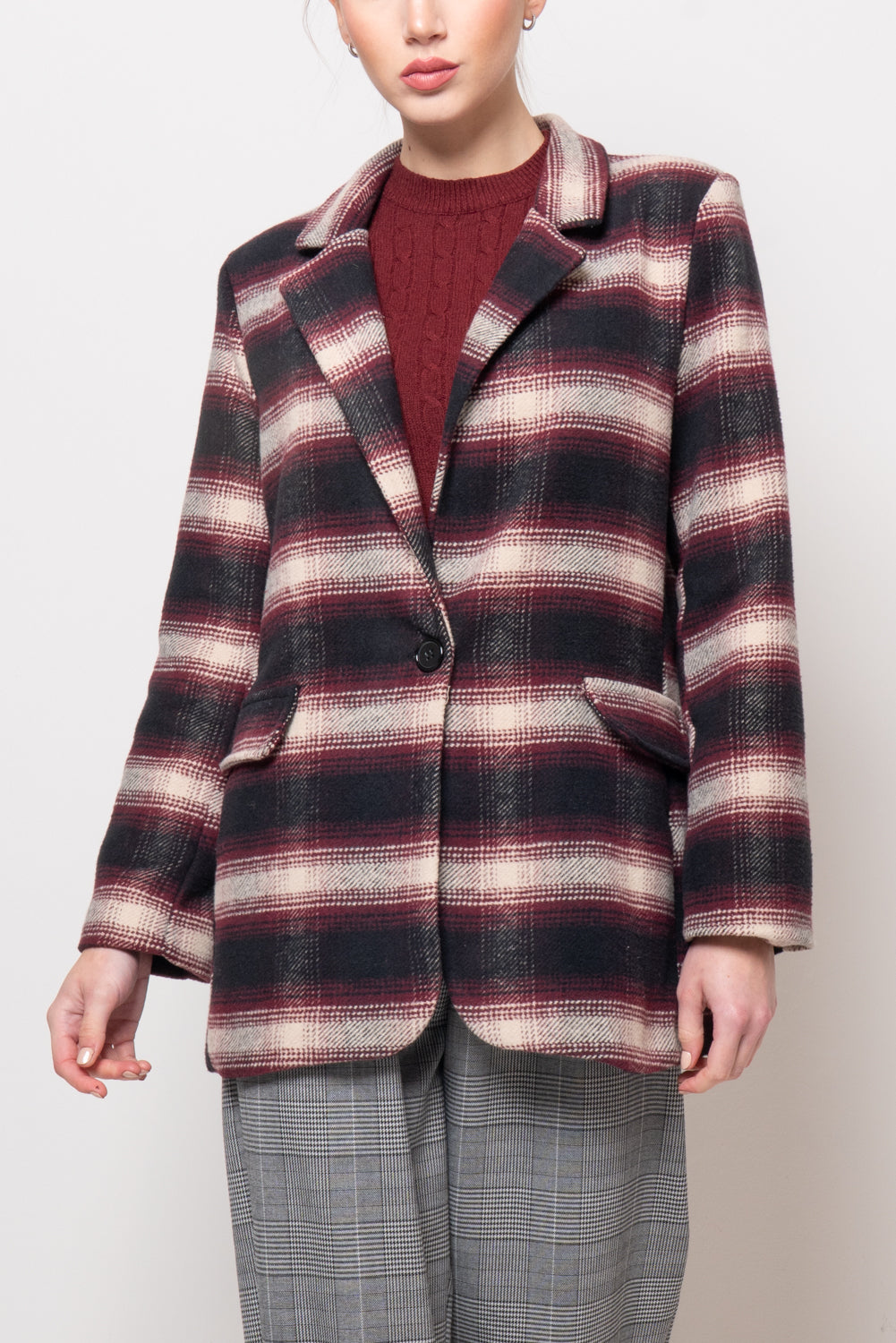 Giacca tartan a completo