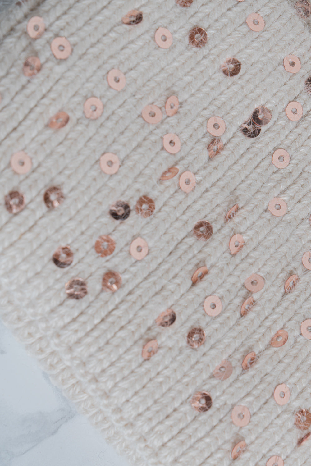 Cappello+guanti con paillettes