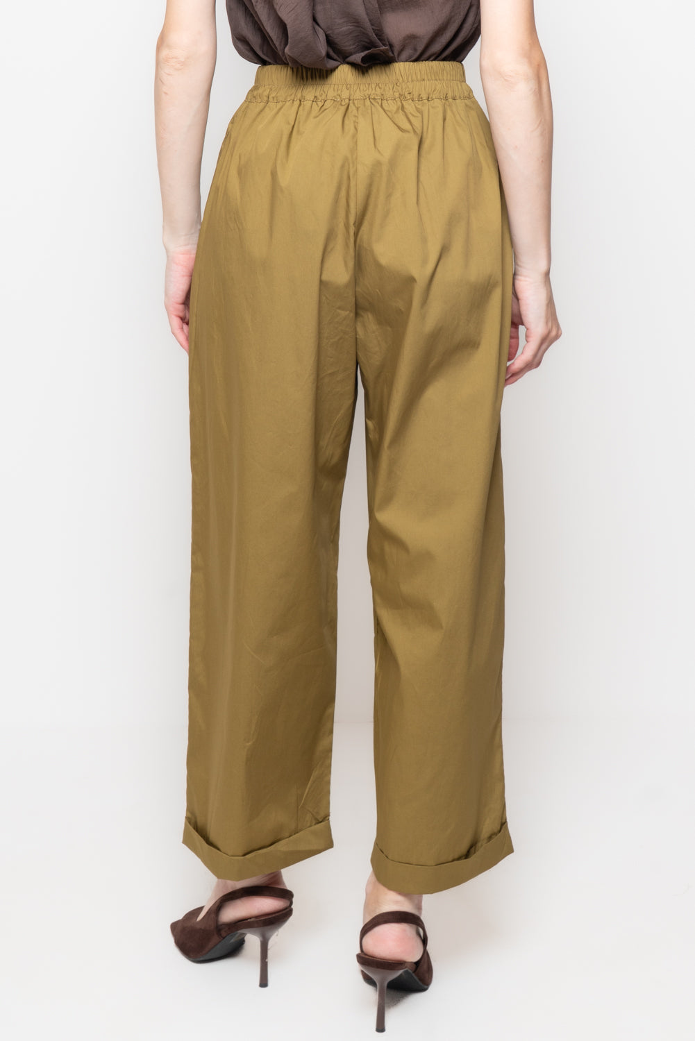 Pantaloni larghi in cotone