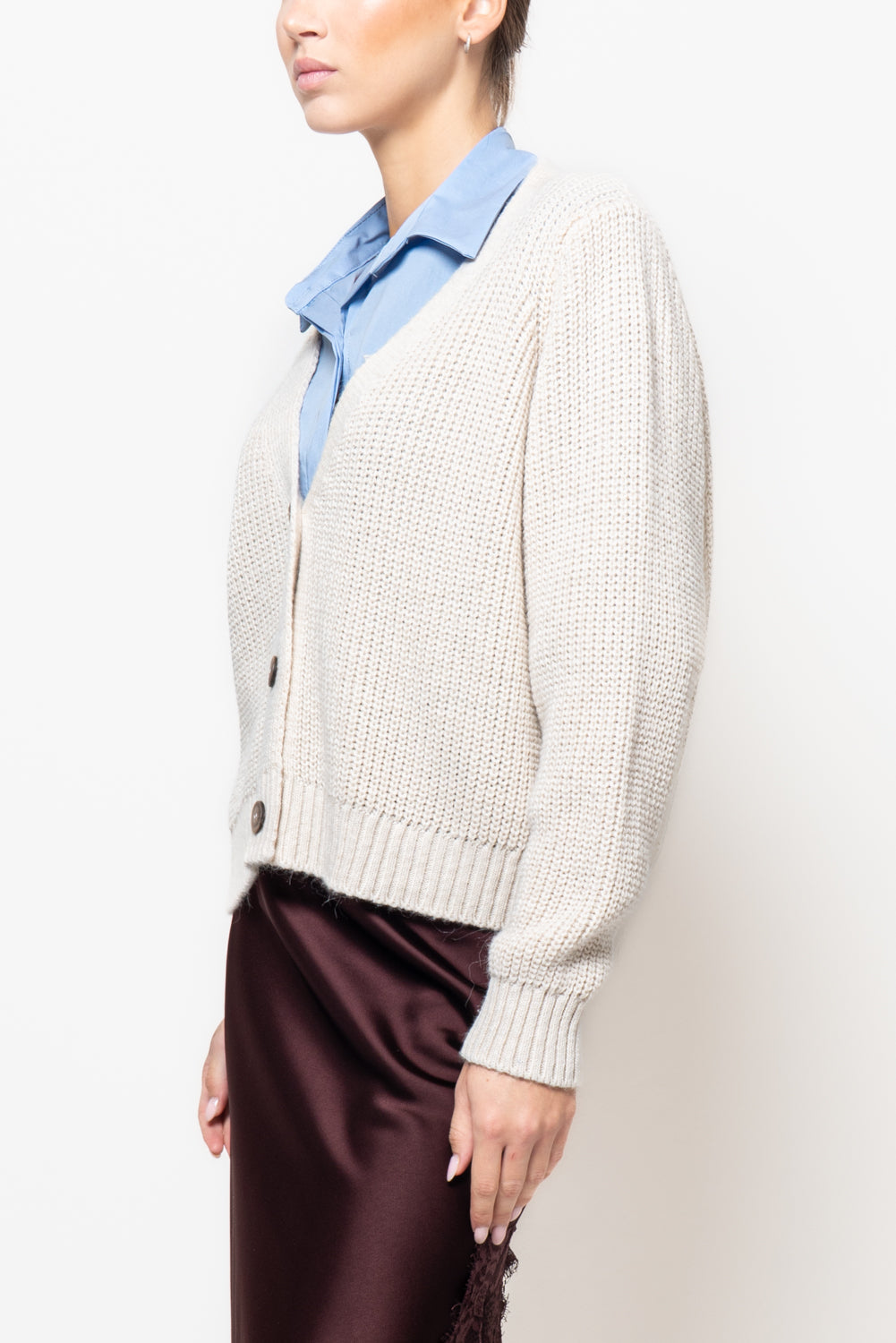 Cardigan scollo a V