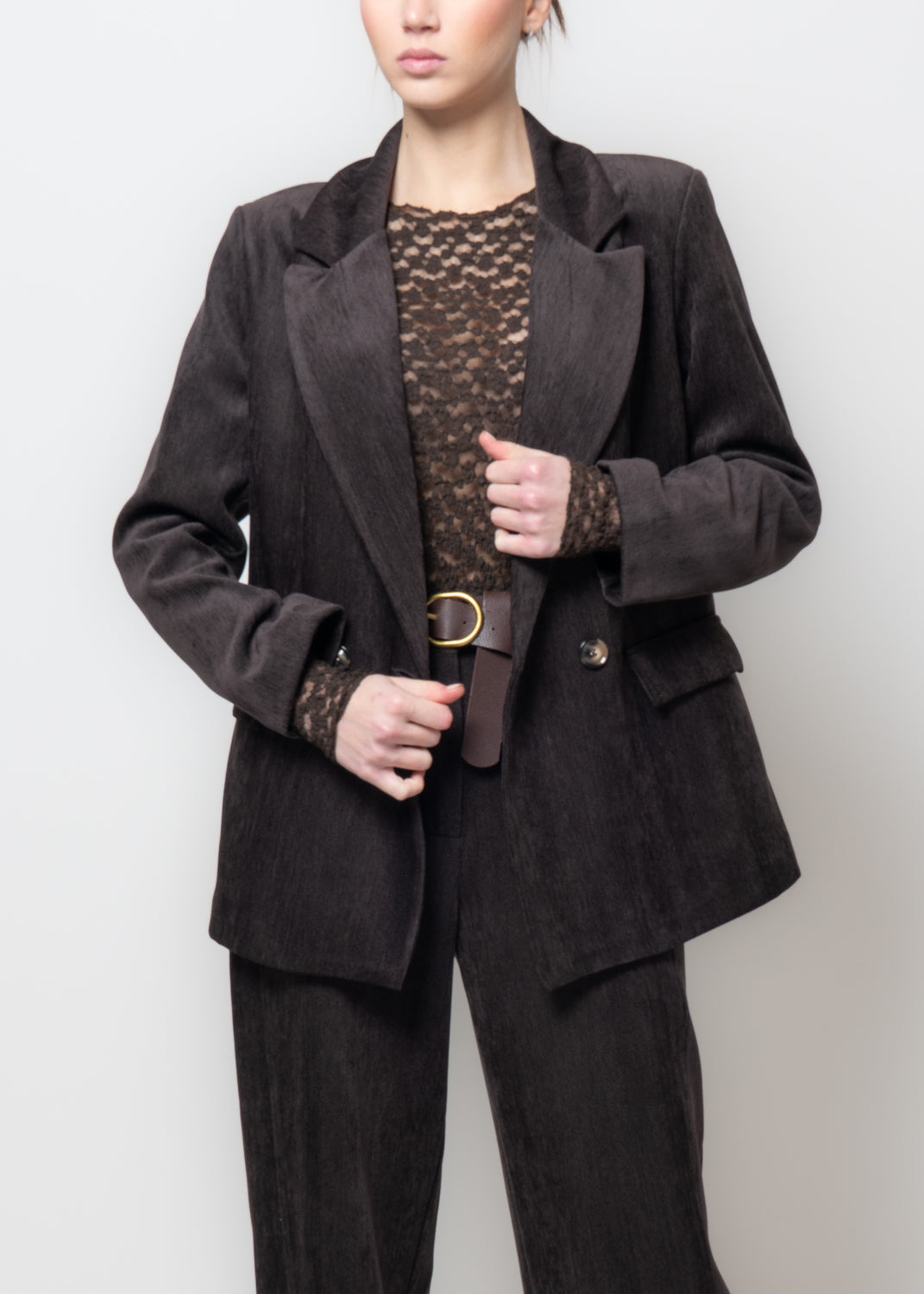 Giacca in velluto doppiopetto