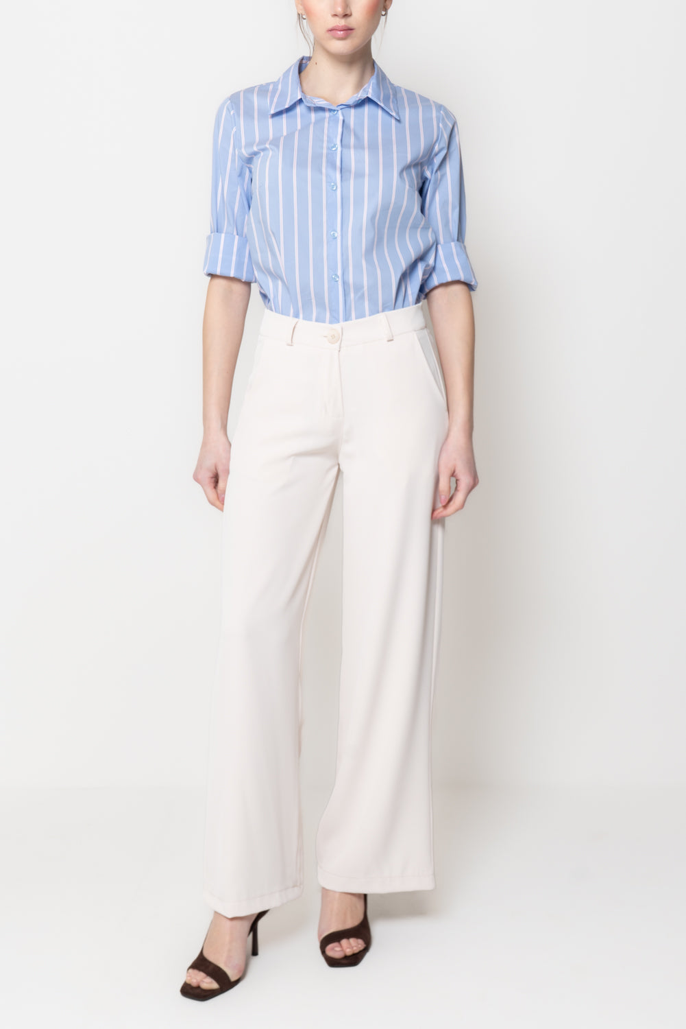 Pantalone Fluido Wide-Leg