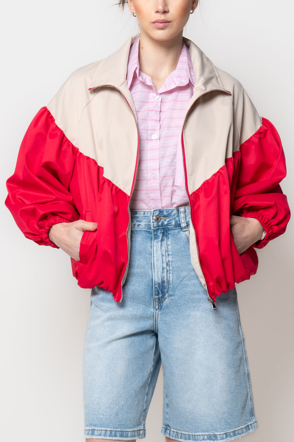 Bomber bicolore