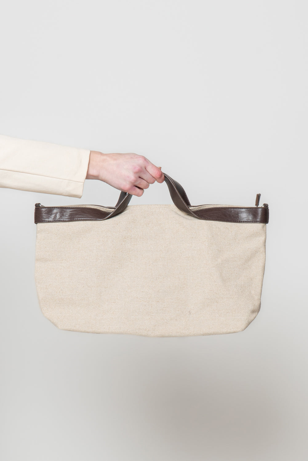 Tote con manico a contrasto