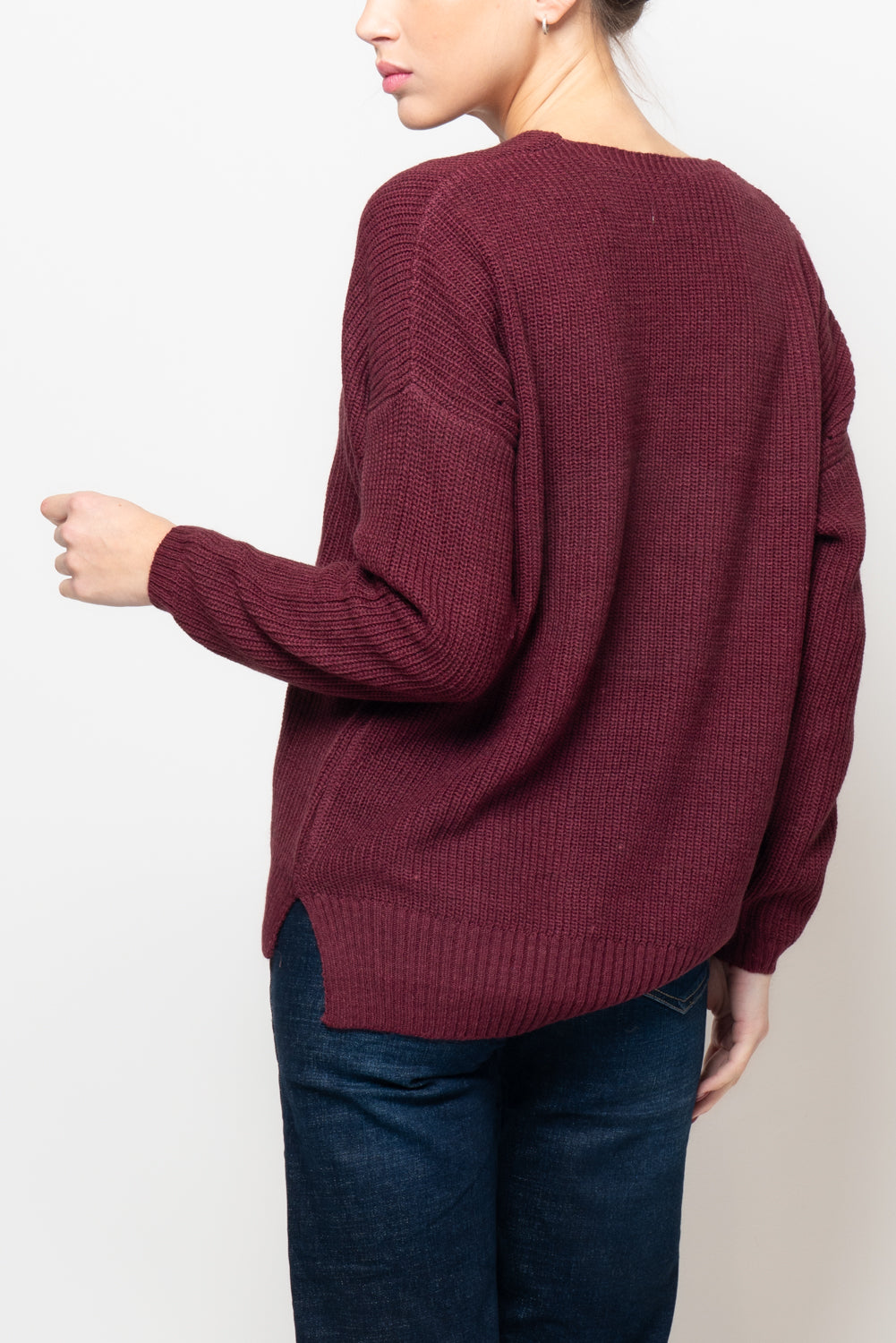 Maglia inglese scollo a V