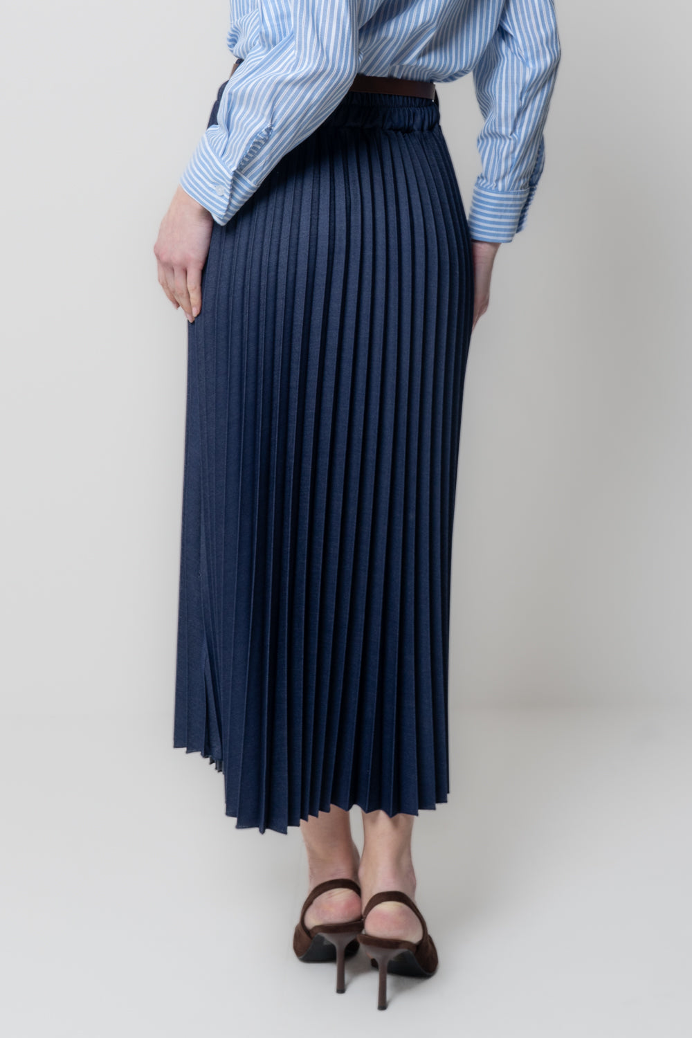 Gonna Plissettata con Cintura
