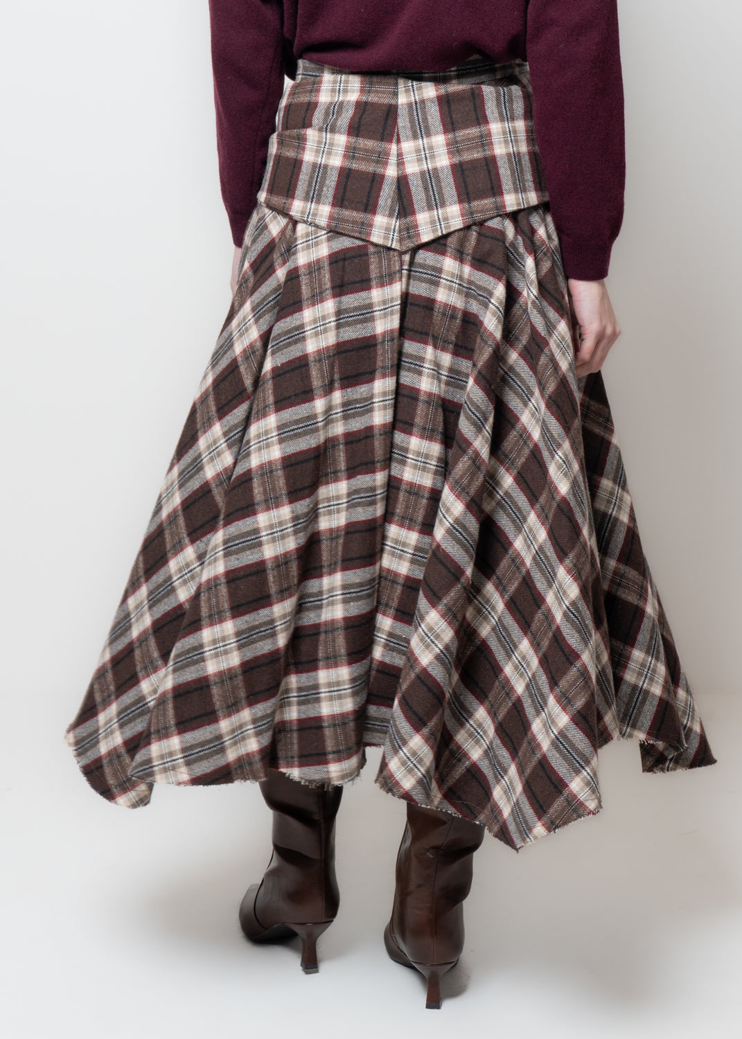 Gonna a quadri con fusciacca