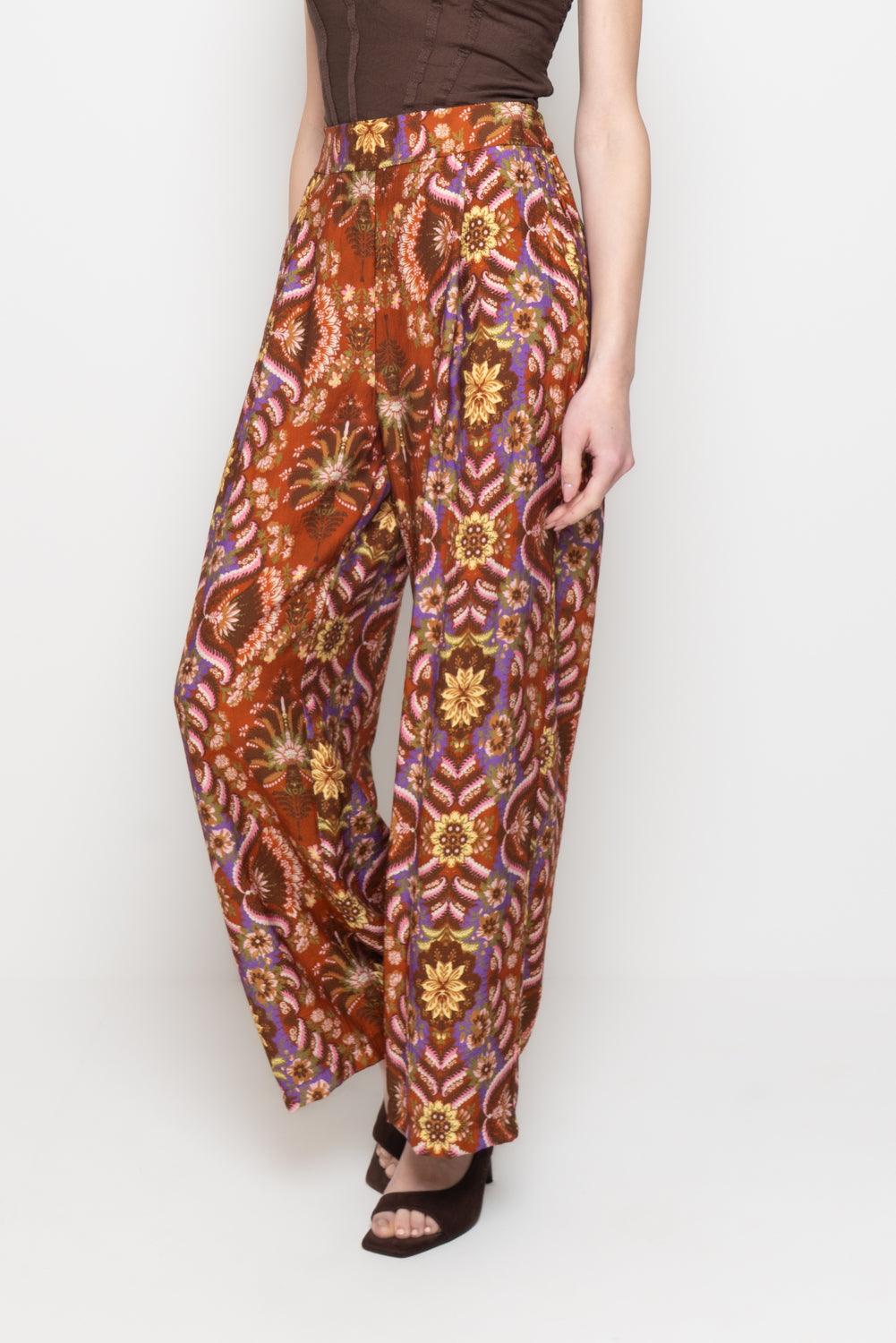 Pantaloni palazzo fantasia