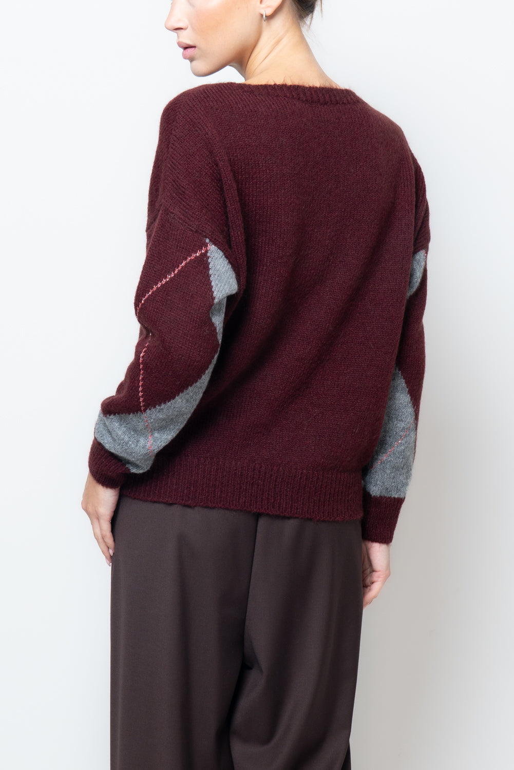 Maglia con motivo a rombo