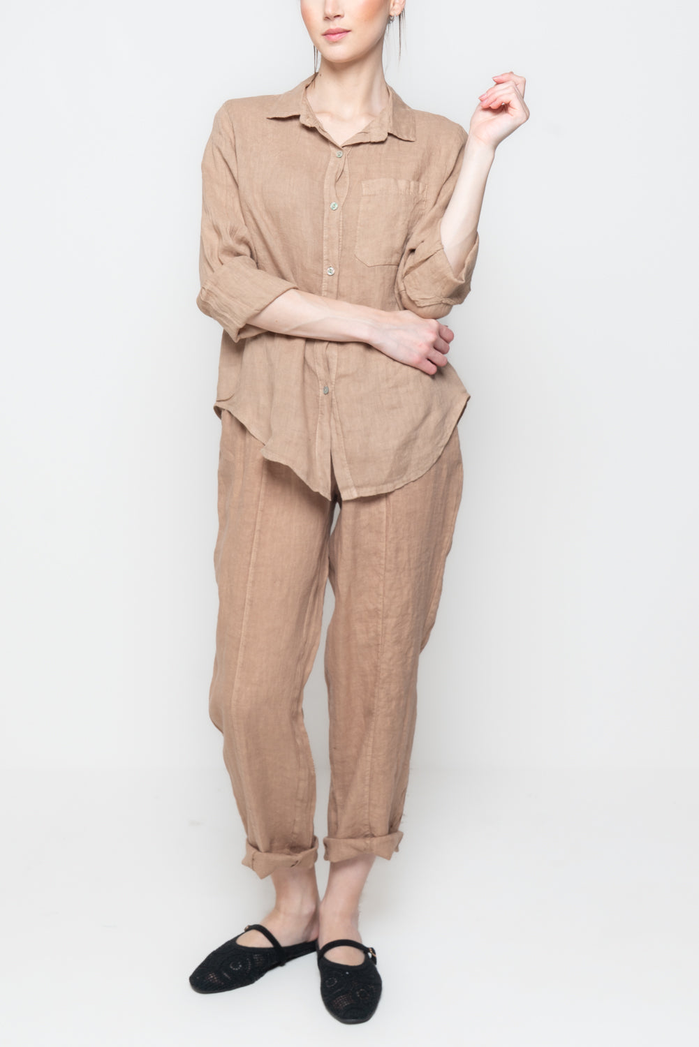 Camicia in Lino con Taschino