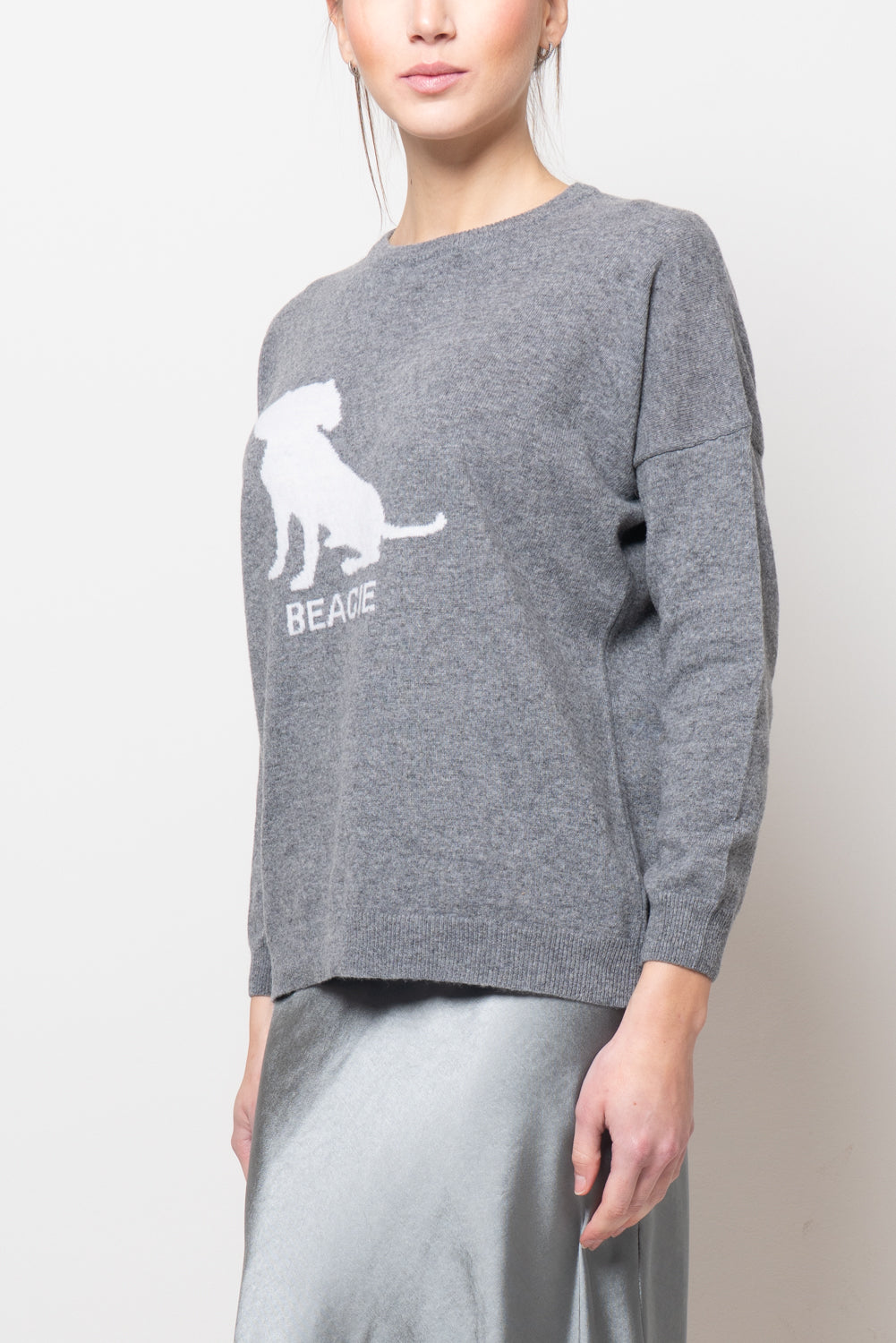 Maglia con disegno piazzato