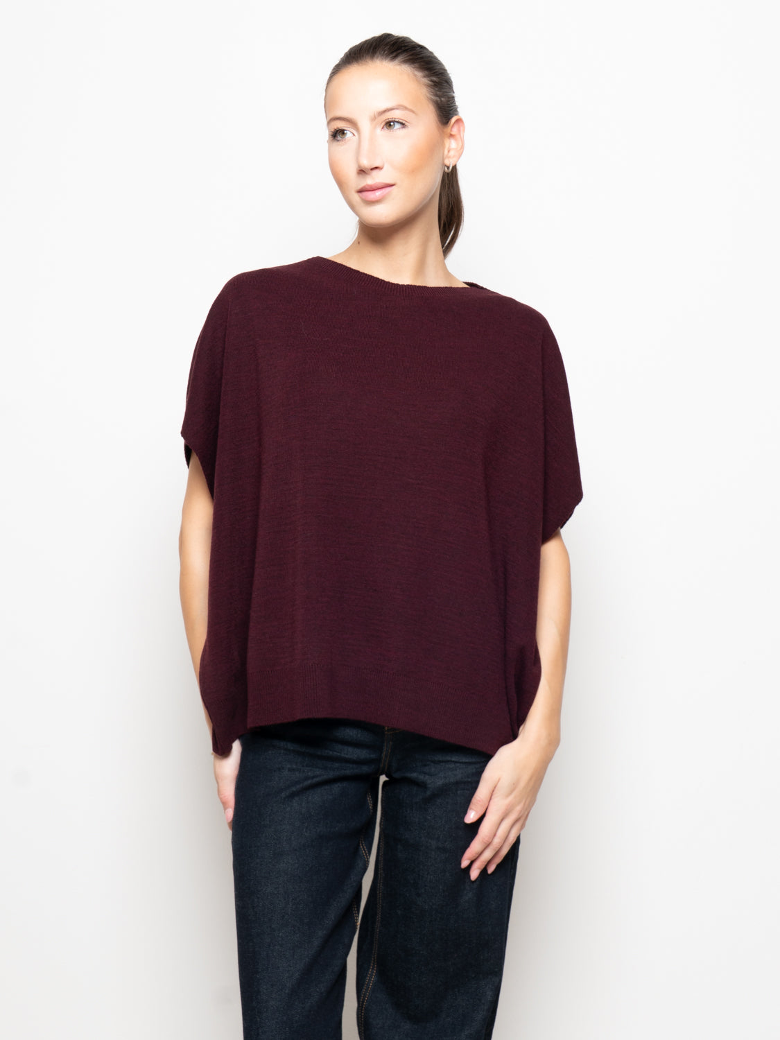 Gilet over misto lana