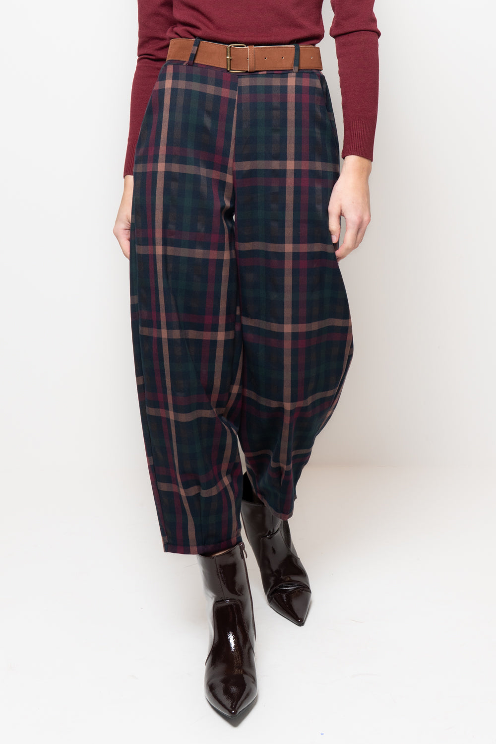 Baggy tessuto a quadri