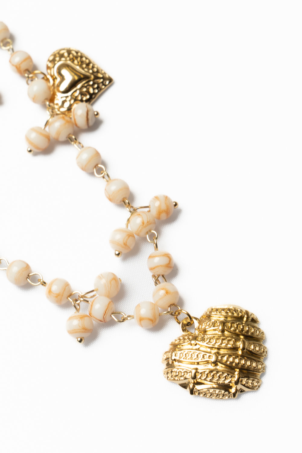 Collana multifili con cuori