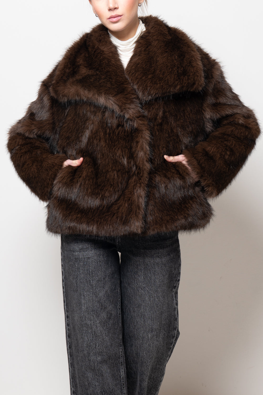 Pelliccia maxi reverse