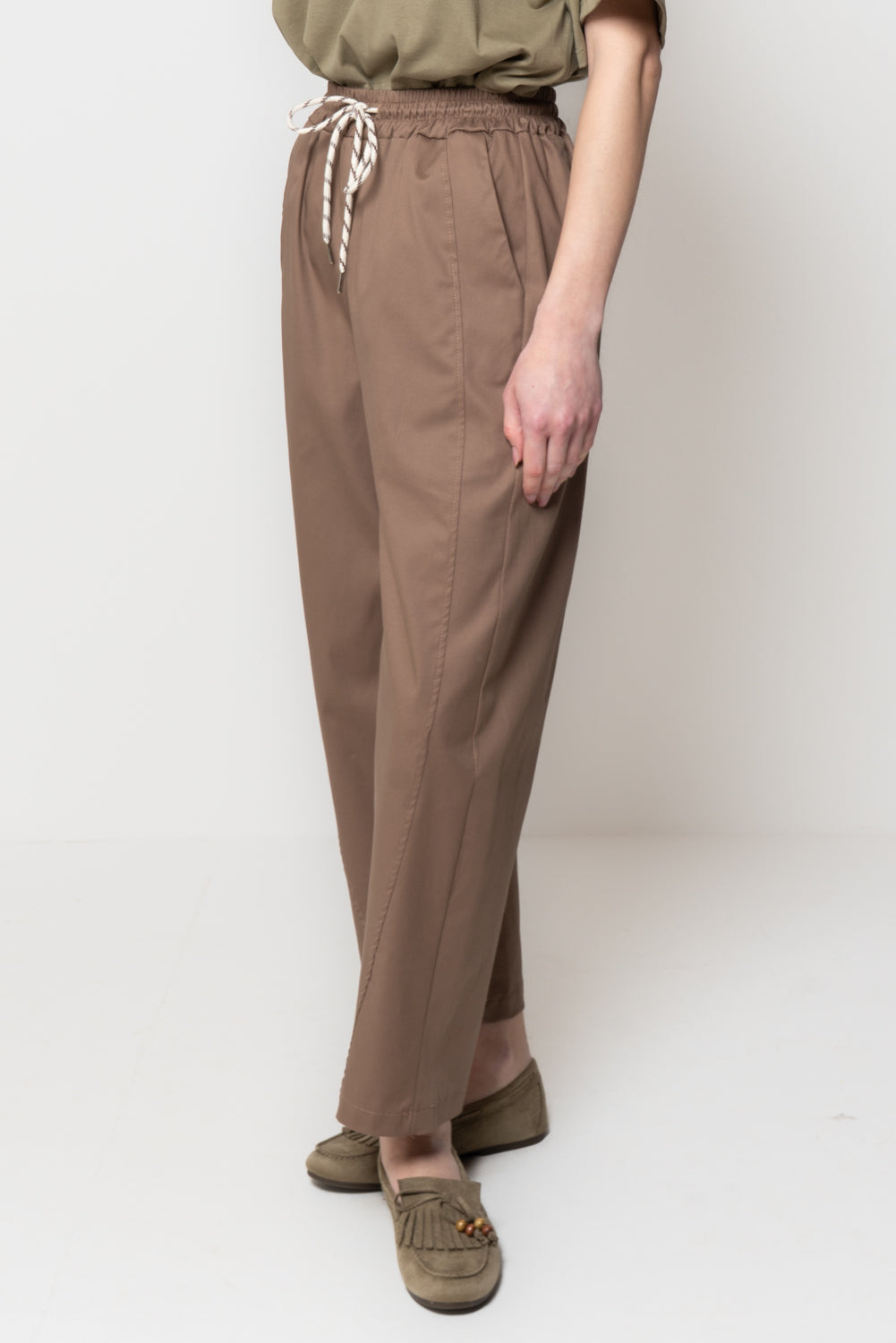 Pantalone in Cotone con Coulisse