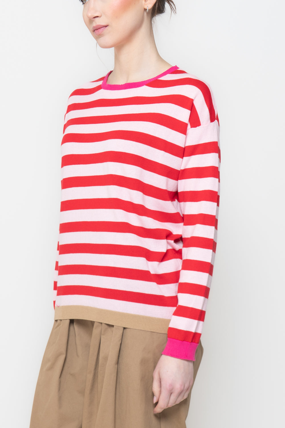 Maglia a Righe Bicolor