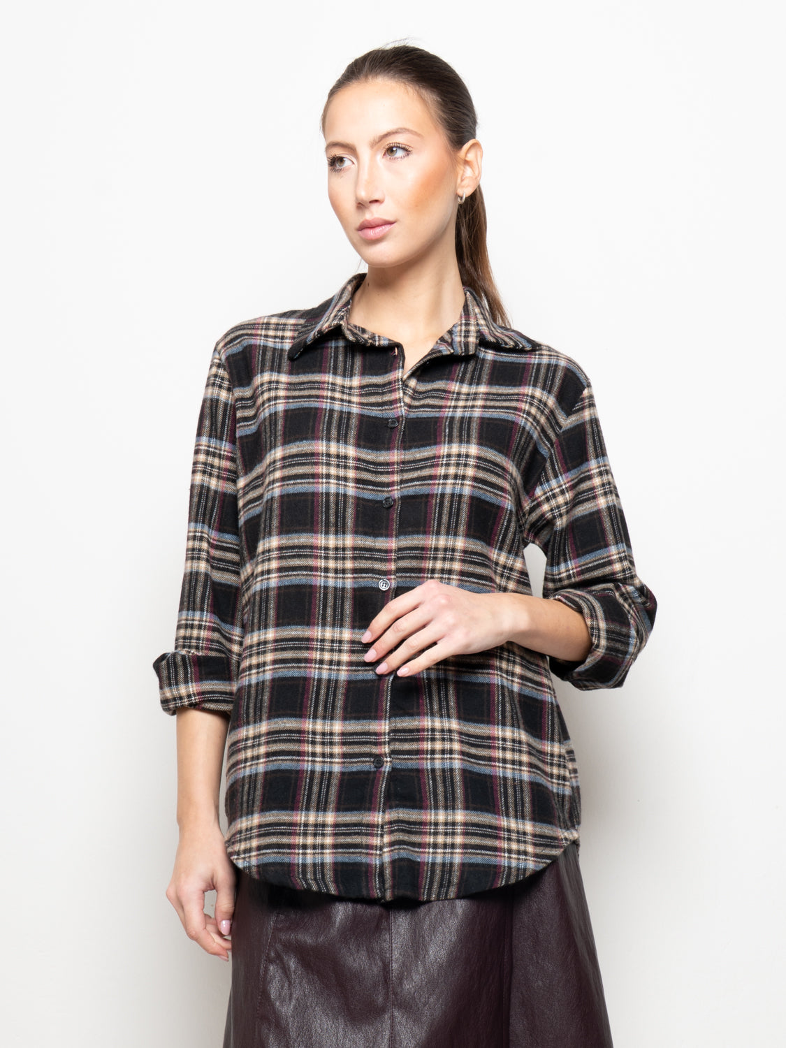 Camicia a quadri flanellata