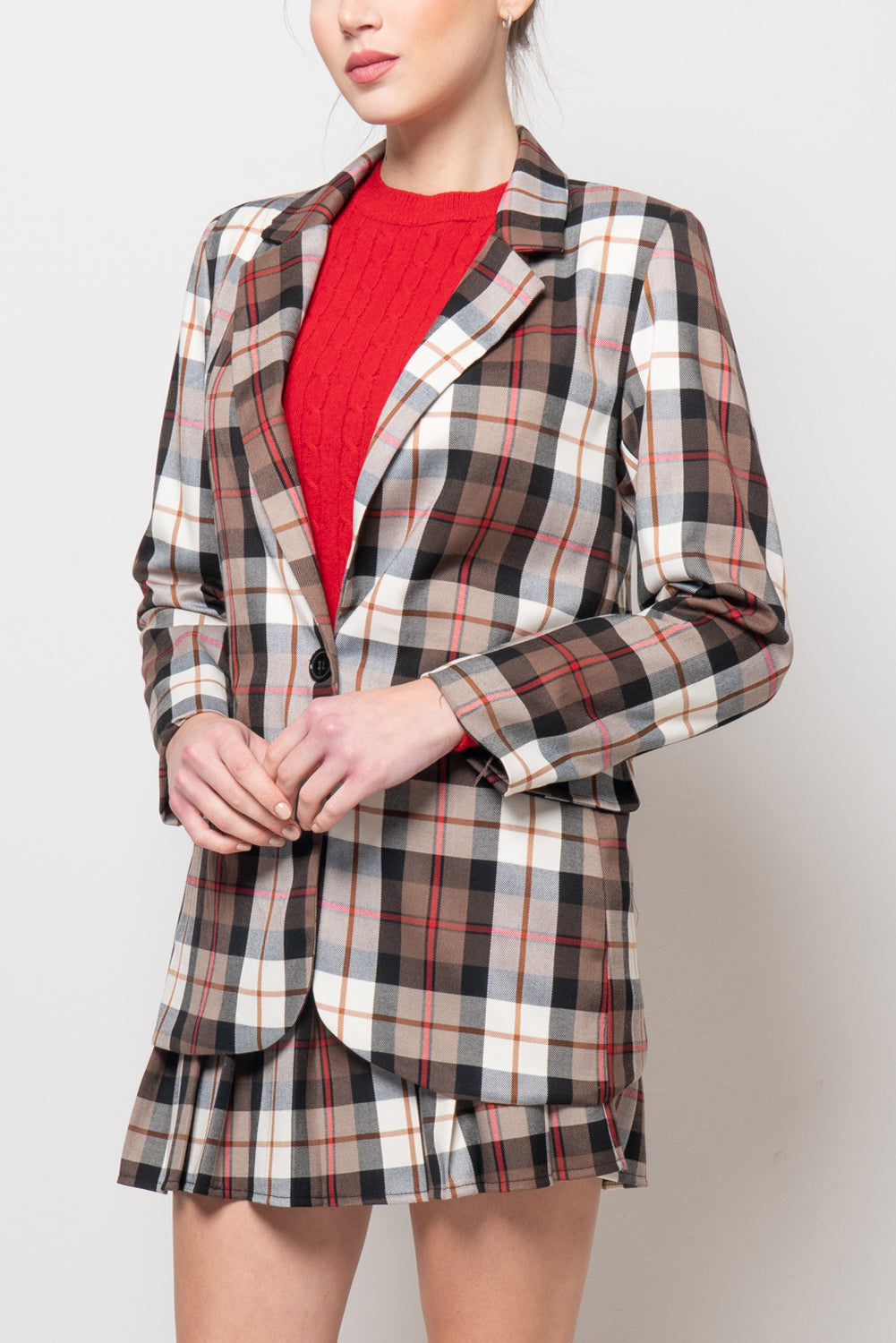 Giacca in fantasia tartan