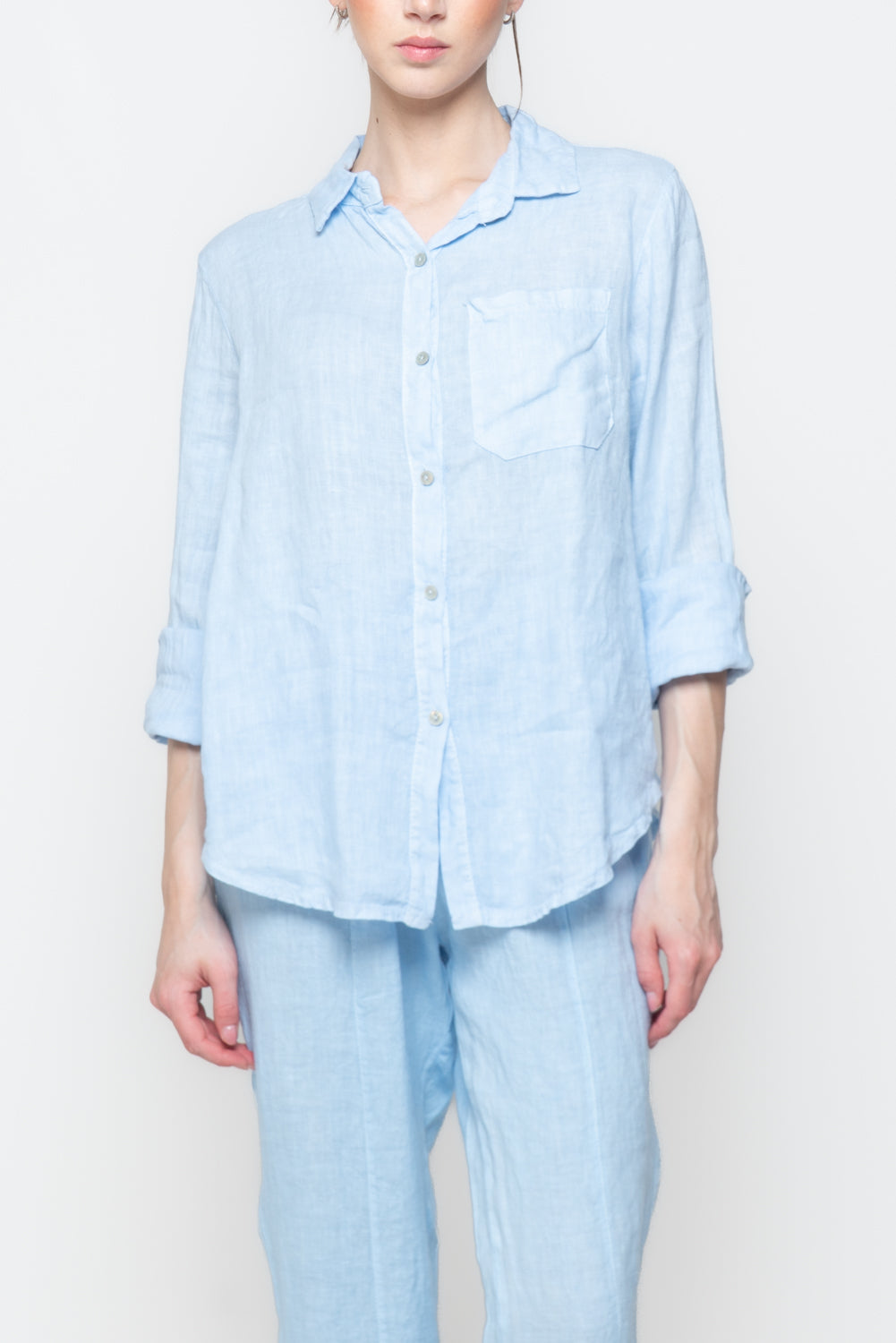 Camicia in Lino con Taschino