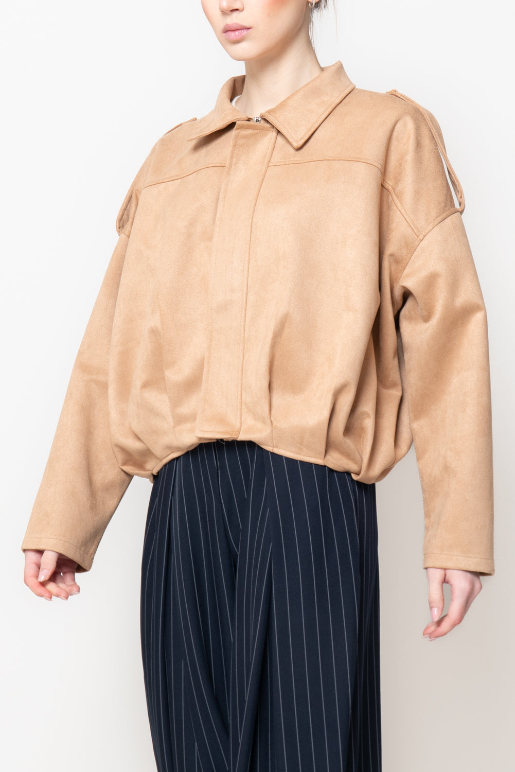 Giacca in Suede Taglio Vivo