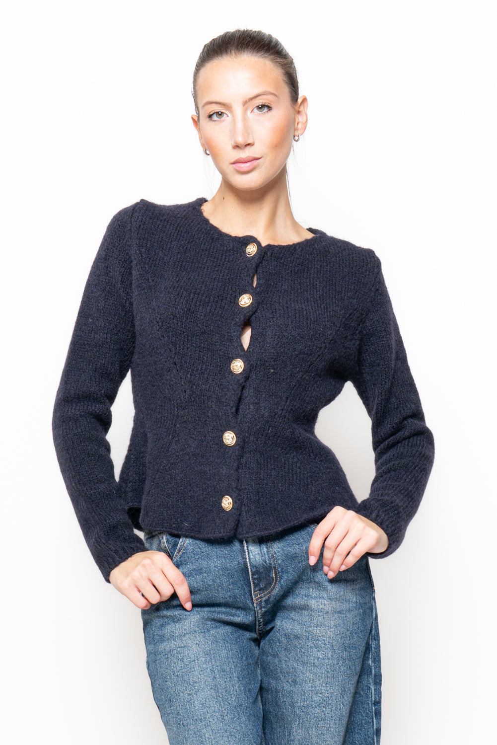 Cardigan sfiancato