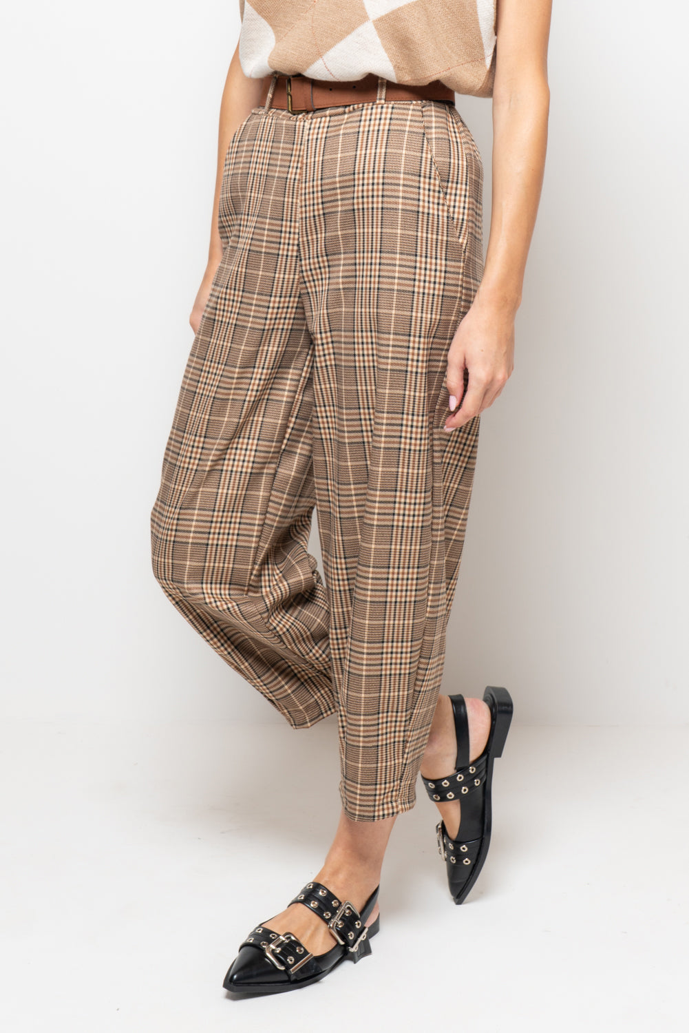 Pantalone baggy tartan