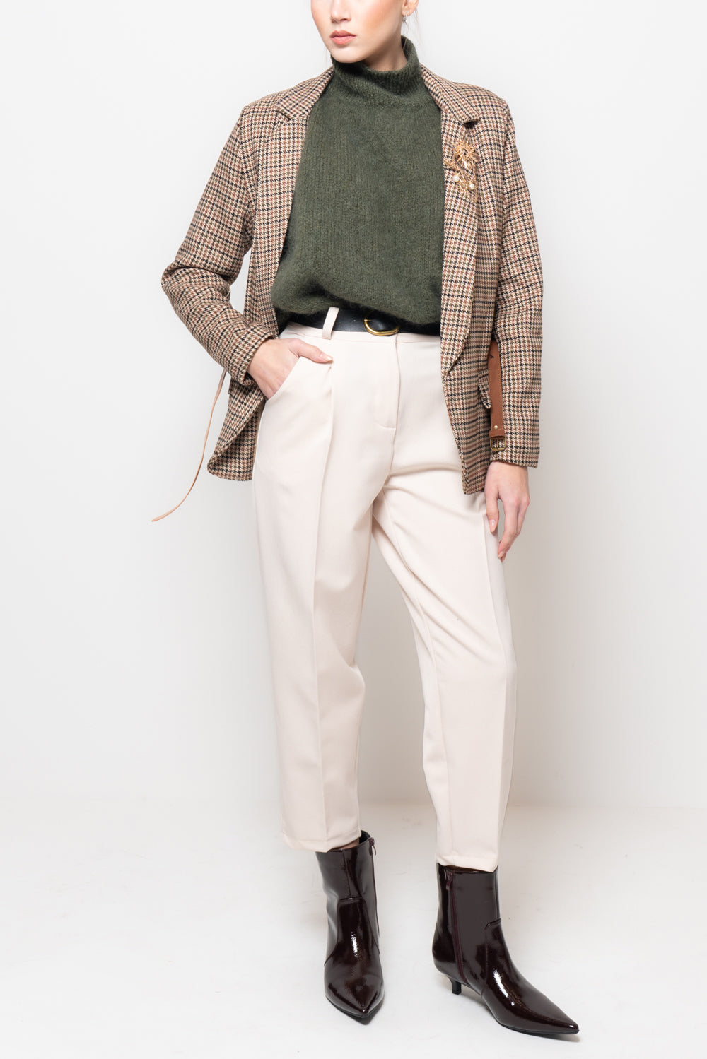 Pantaloni con pinces