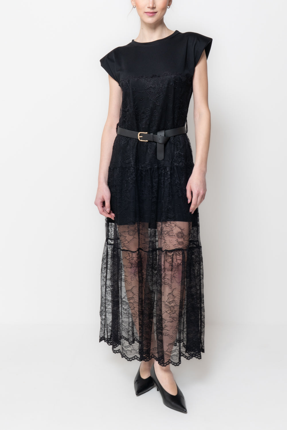 Abito Combinato con Pizzo