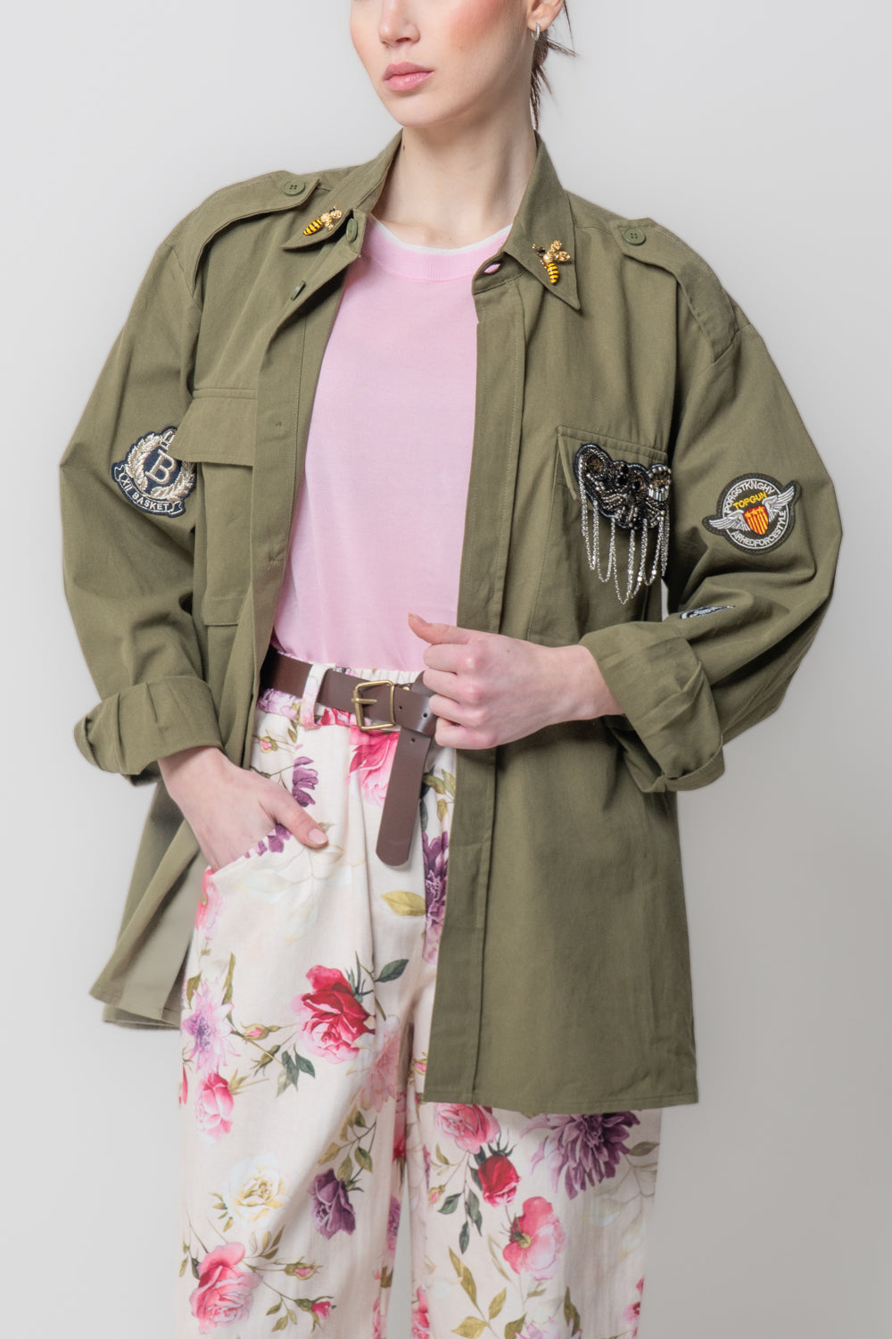 Sahariana Militare Patch Gioiello