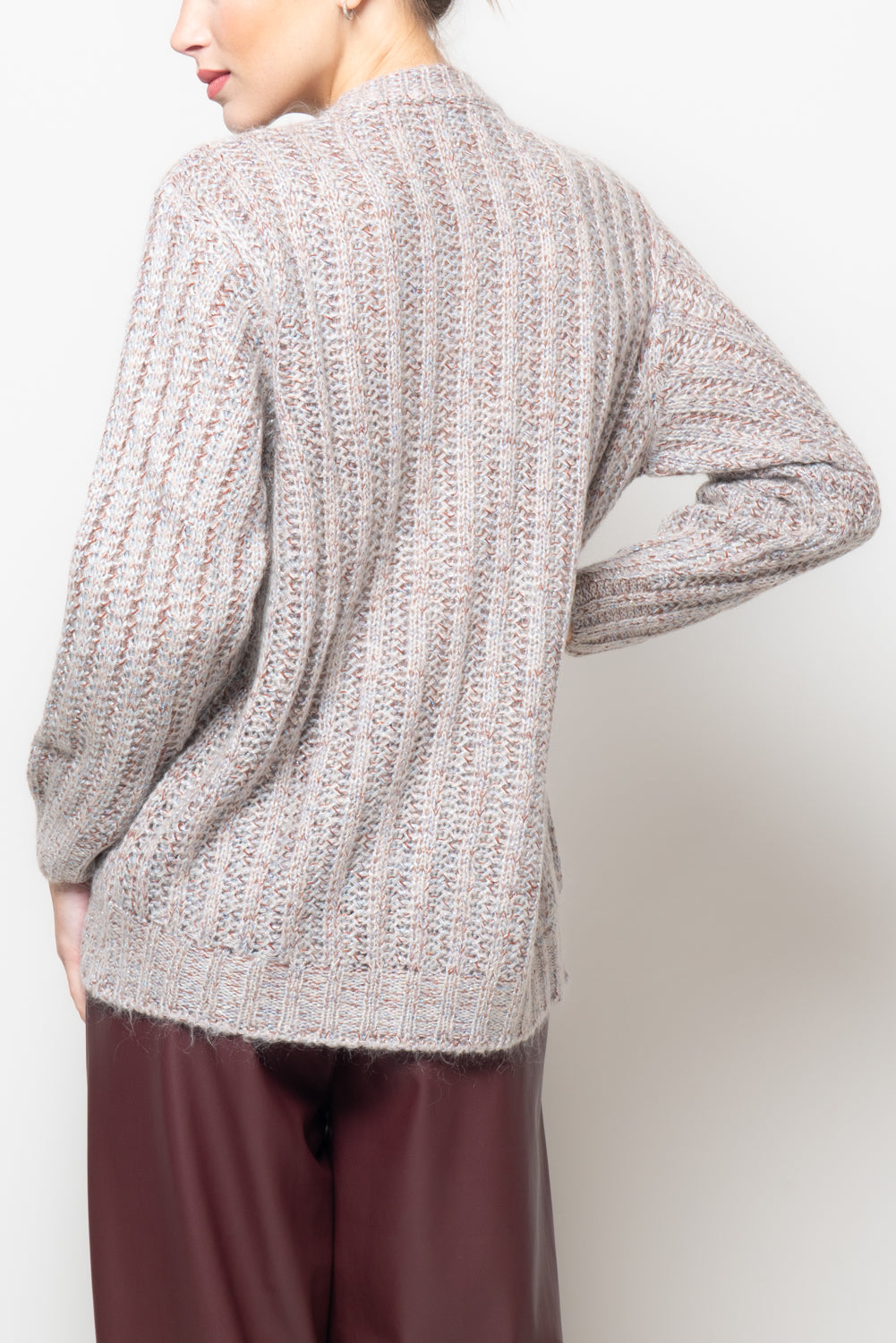 Cardigan misto mohair melange