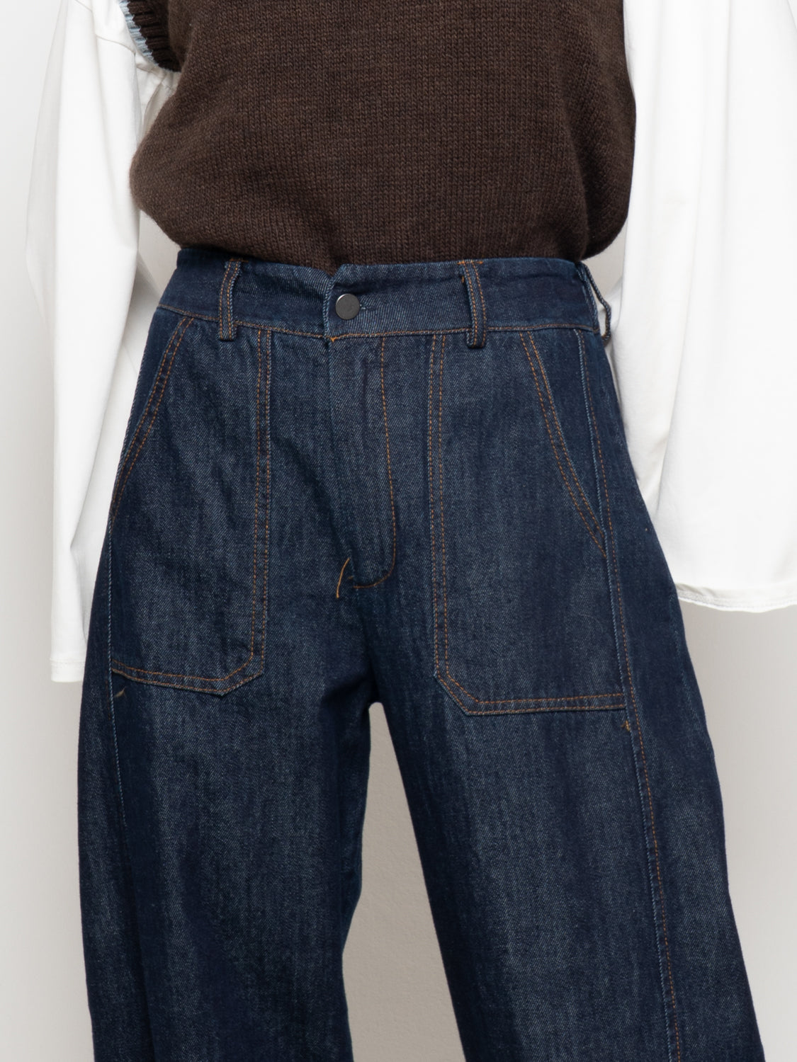 Jeans cropped barrel