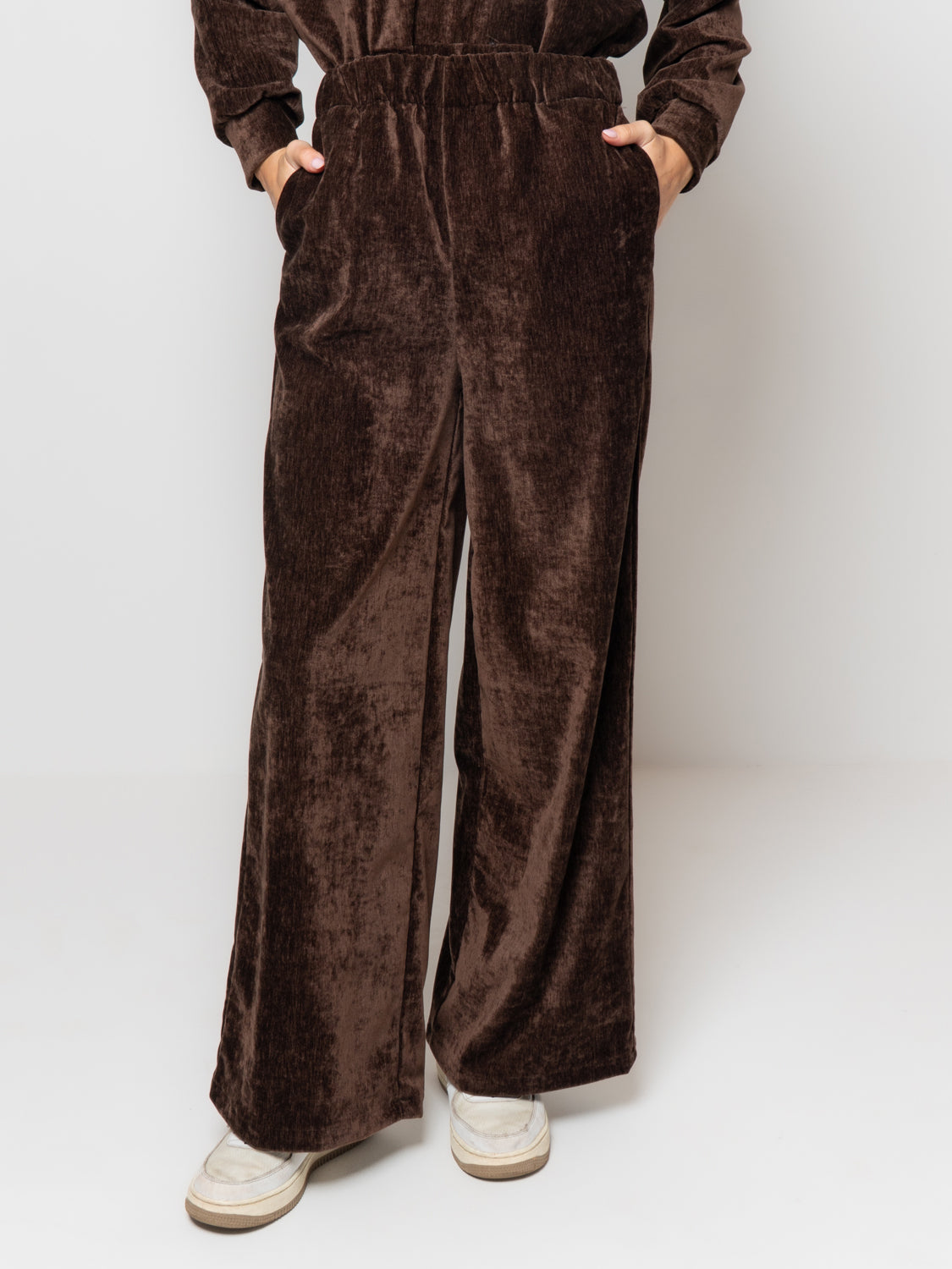 Pantalone palazzo in ciniglia