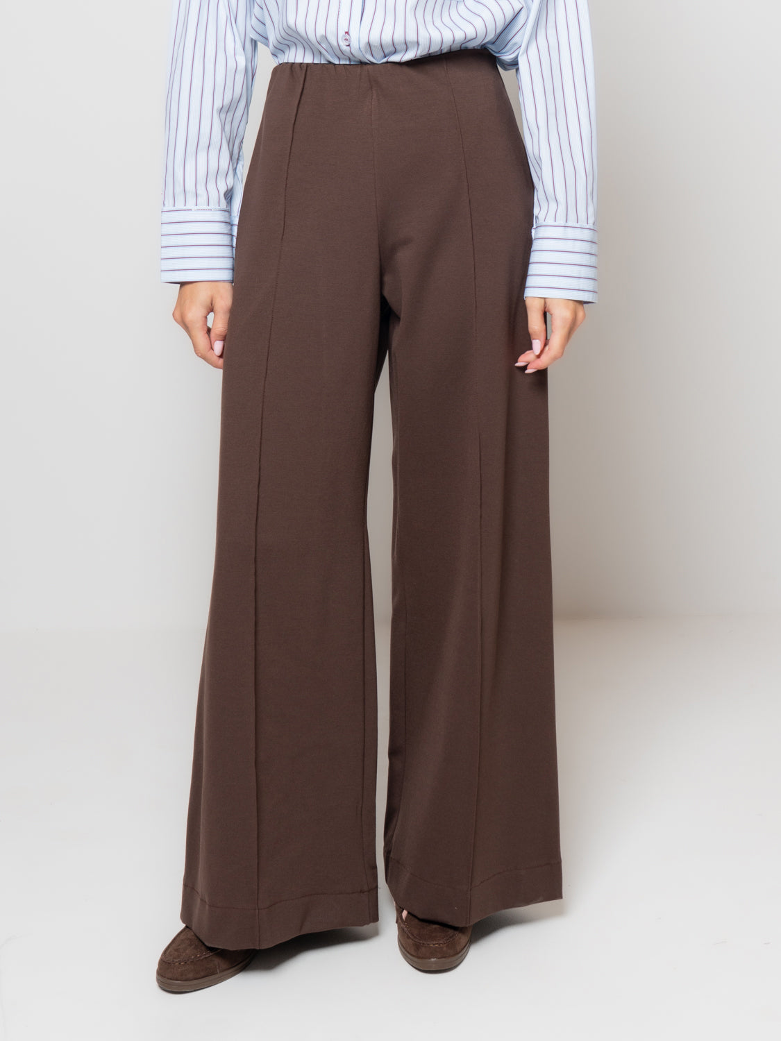 Pantaloni palazzo in punto milano