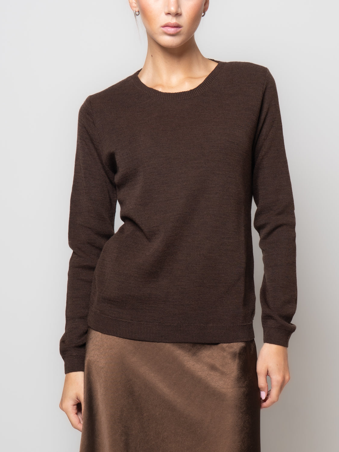 Maglia paricollo in misto lana