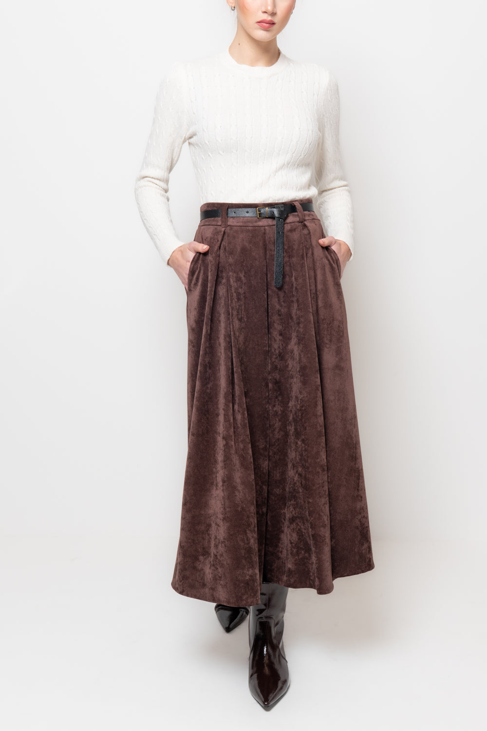 Gonna in velluto
