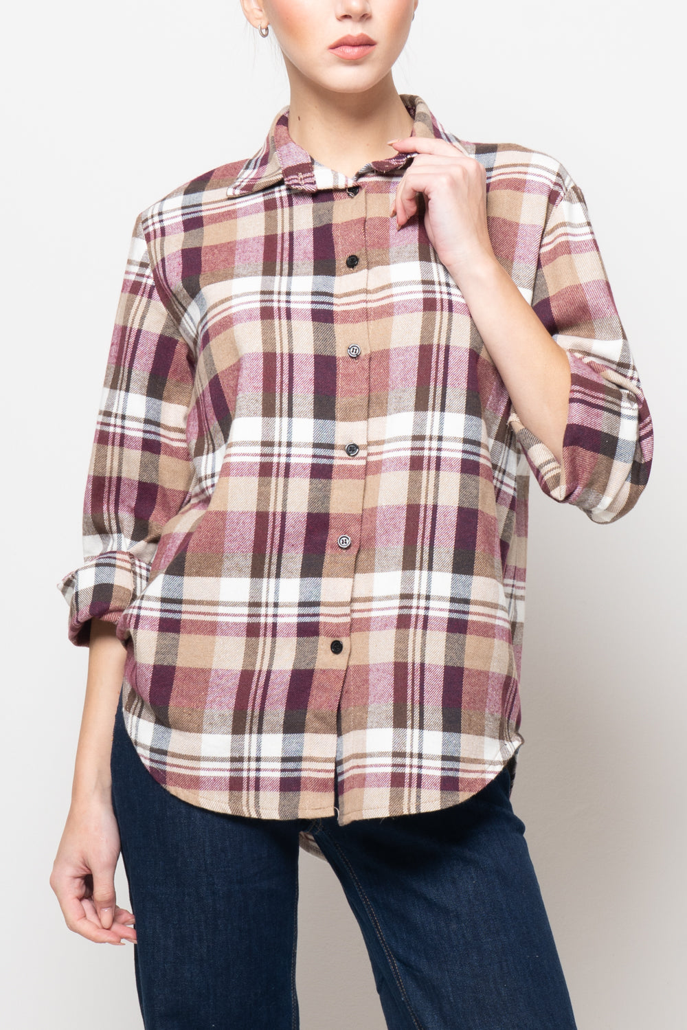 Camicia tartan in flanella