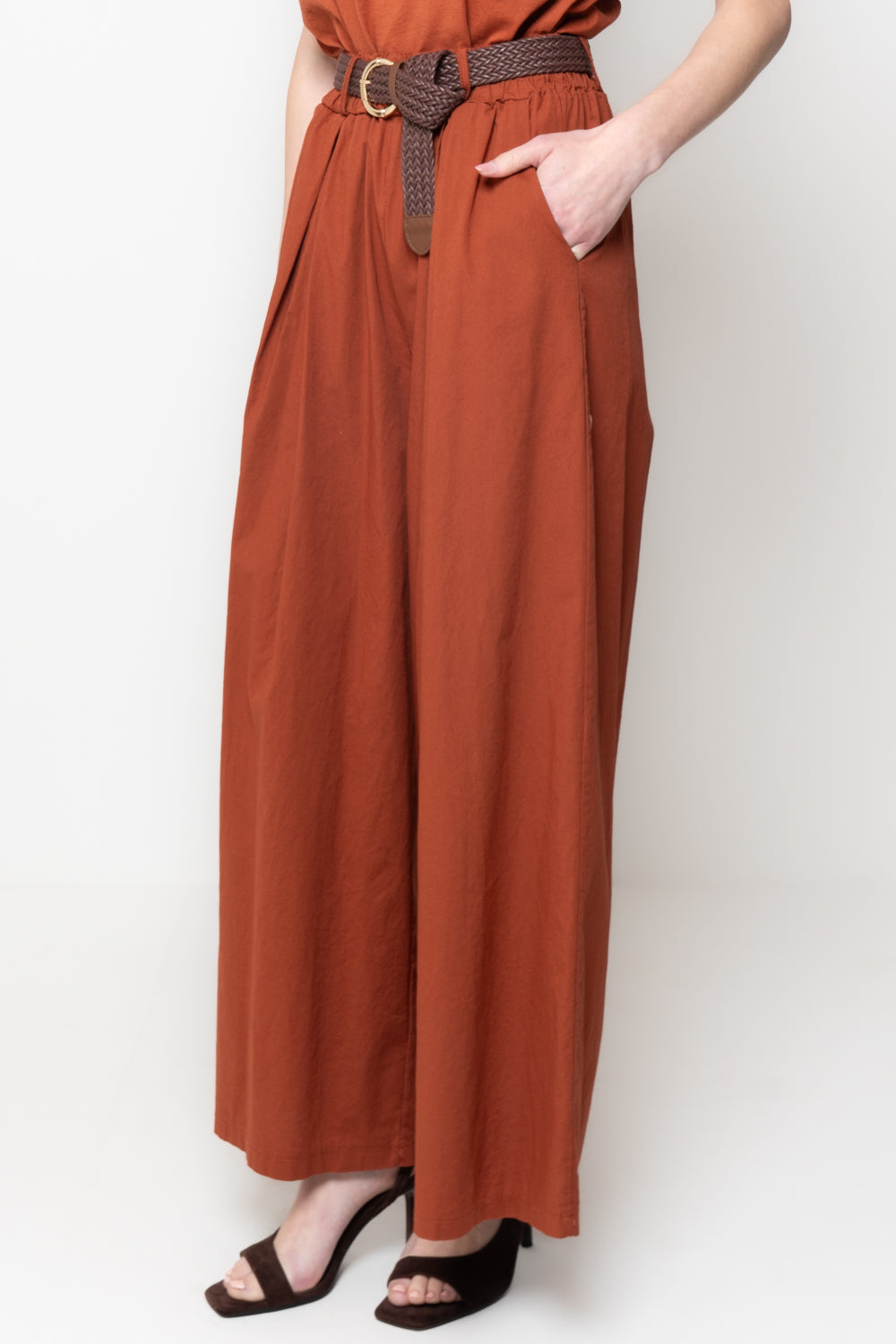 Pantalone a Palazzo con Pinces