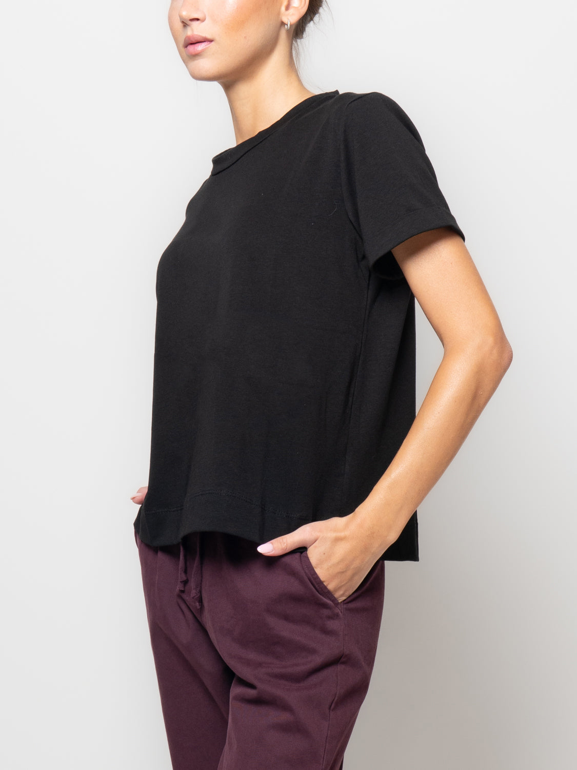 T-shirt con risvolto sulla manica