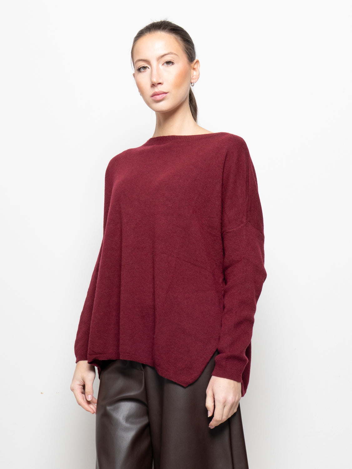 Maglia over in misto cashmere