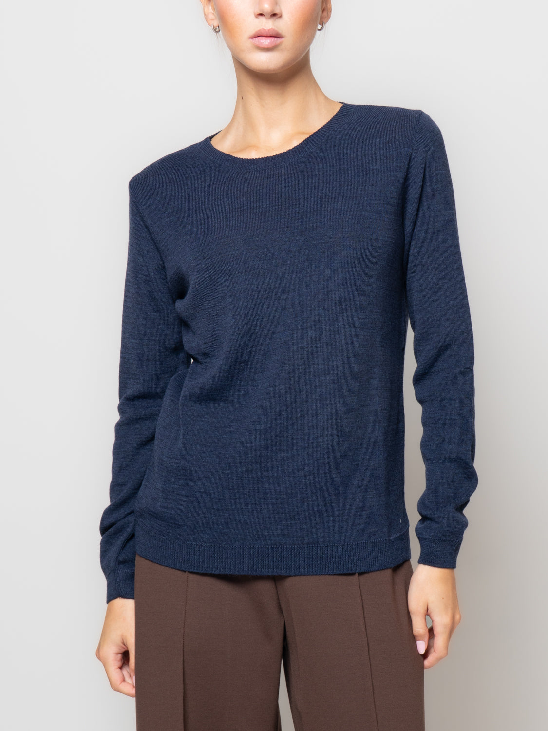 Maglia paricollo in misto lana