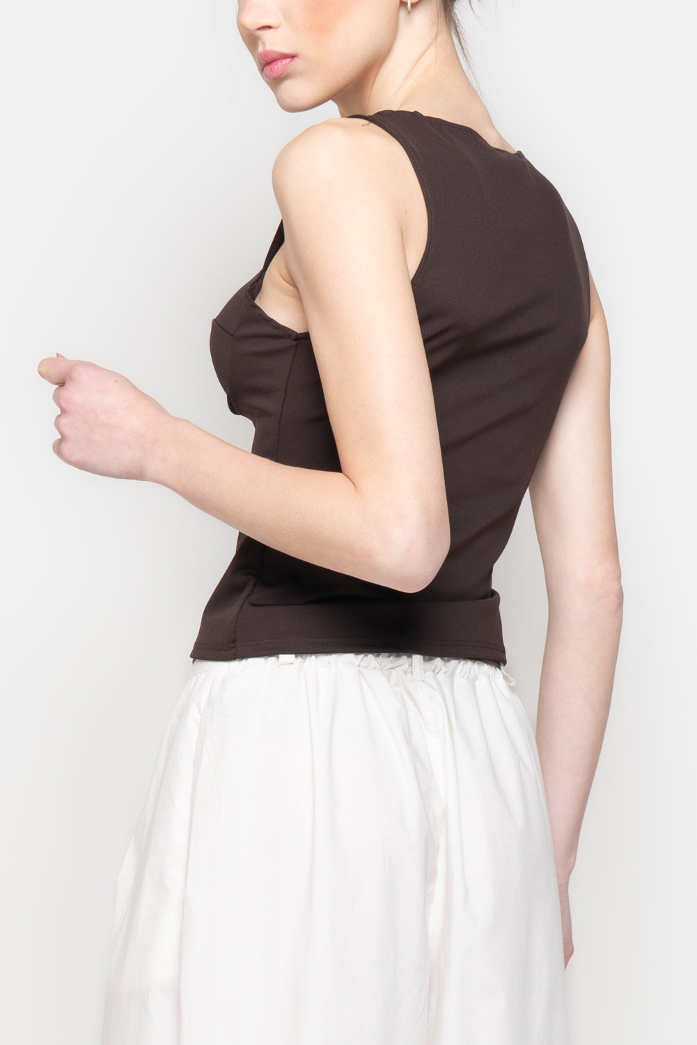 Top Bustier con Coppe Preformate